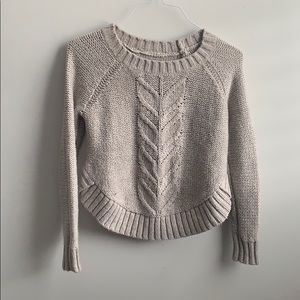 Aerie Gray Knit Sweater